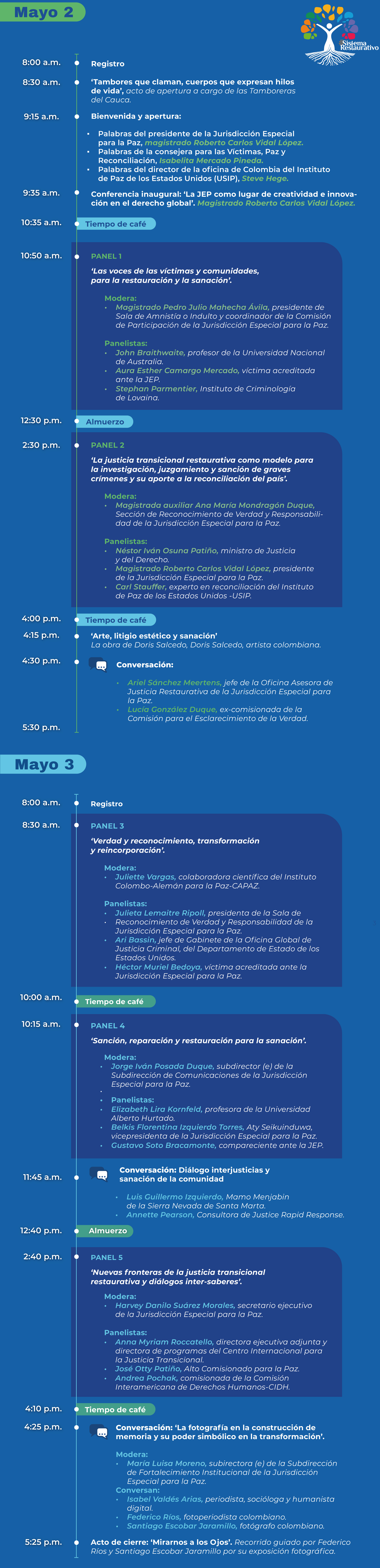 Agenda de la conferencia