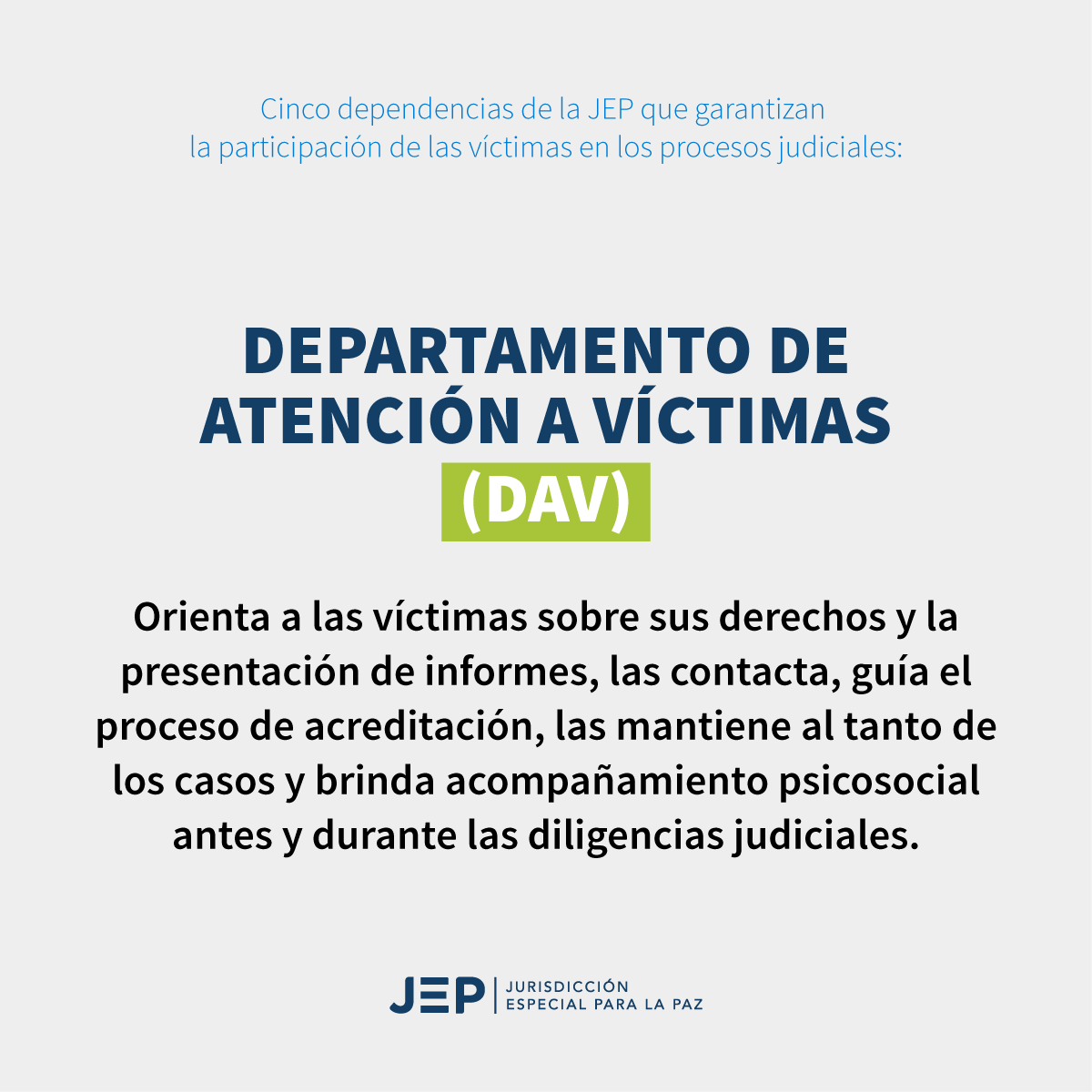 Departamento de atención a víctimas