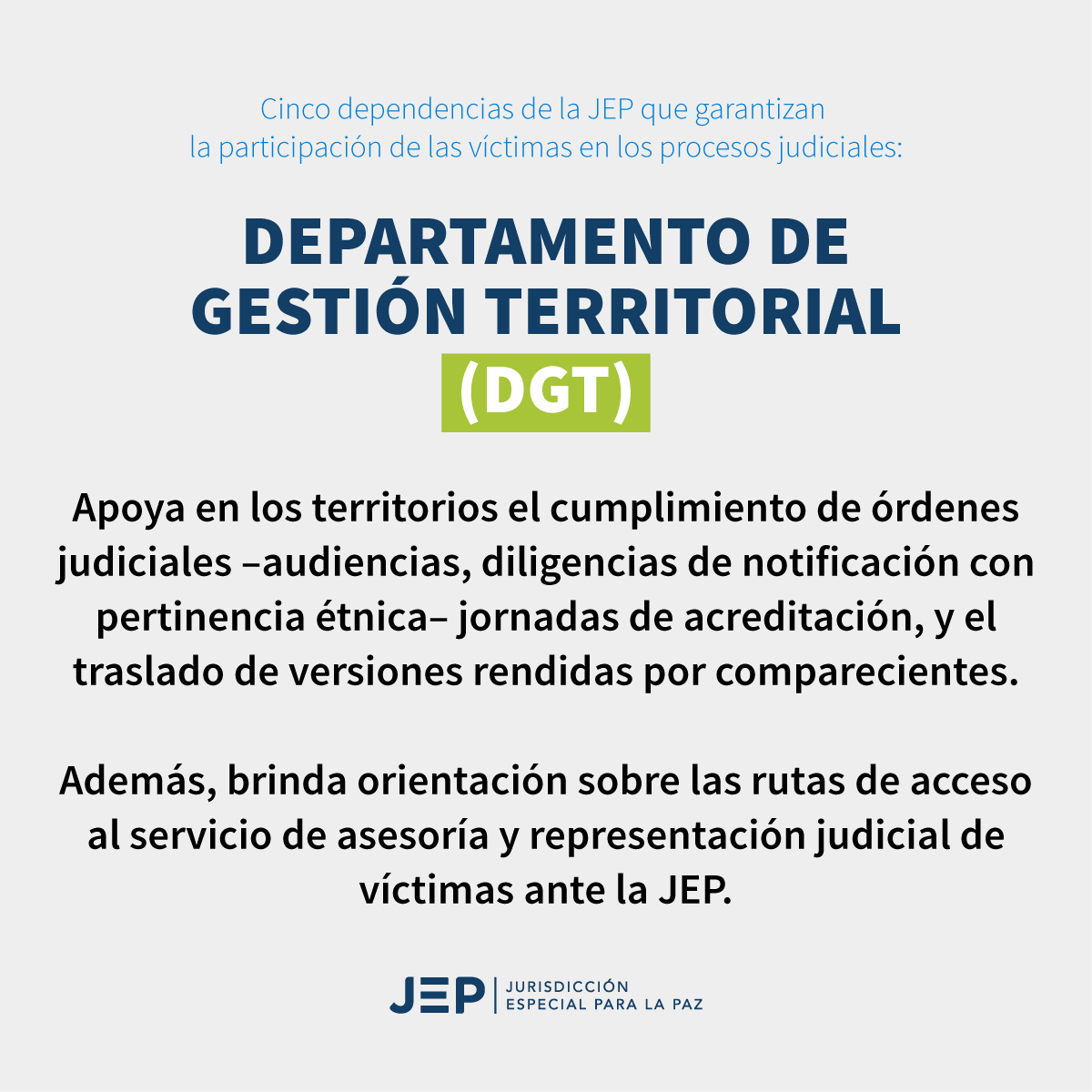 Departameto de gestión territorial