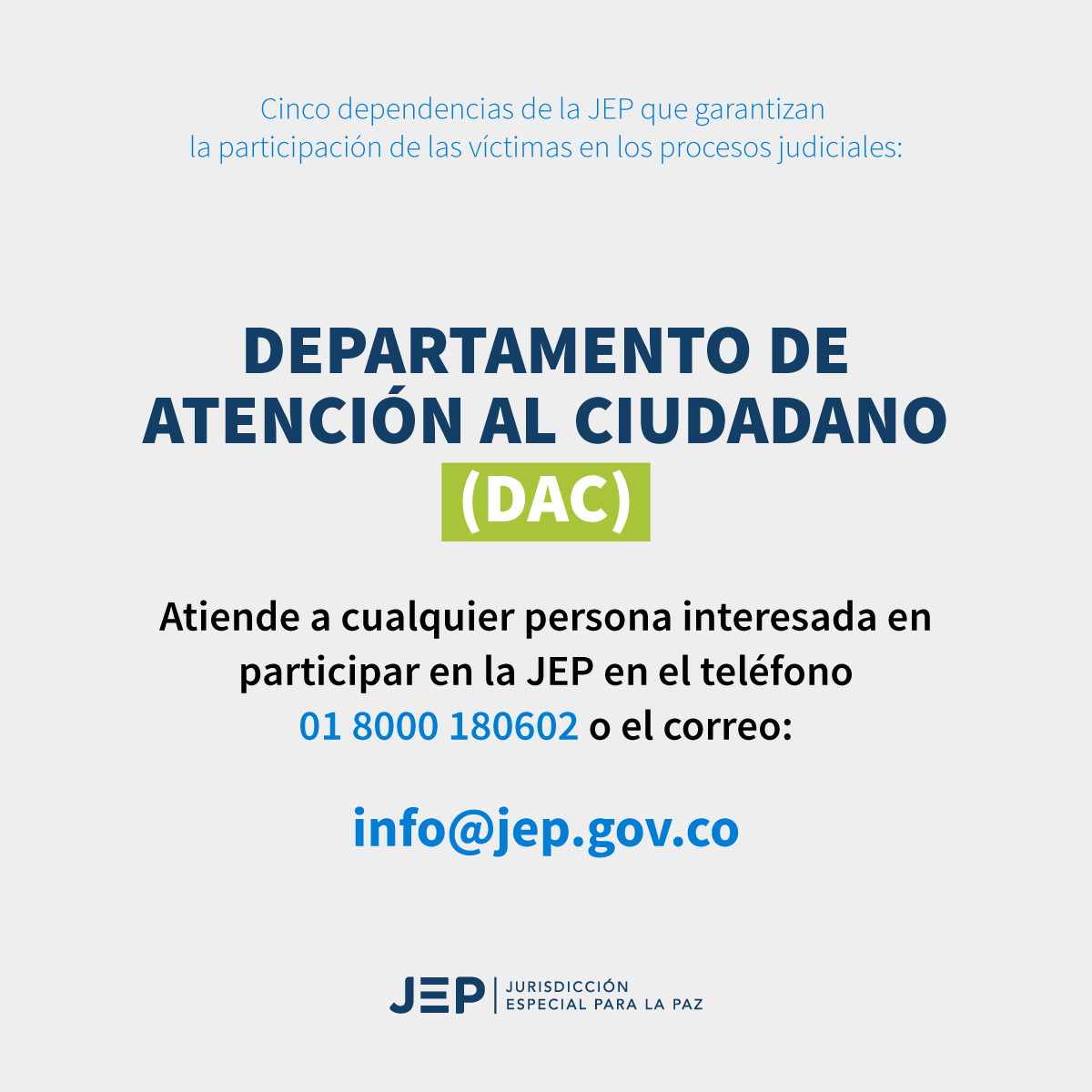 Departamento de atención al ciudadano