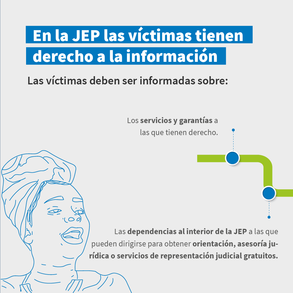 En la JEP de las víctimas tienen derecho a la información