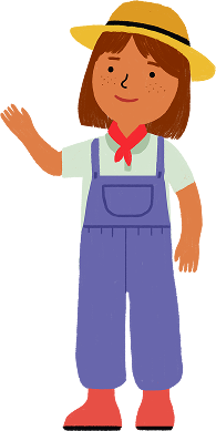 Sala infantil niña campesina